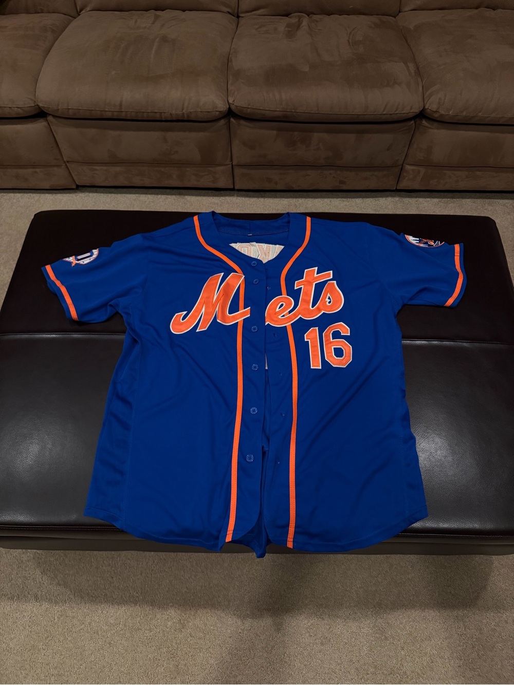 Authentic Mets 60th Anniversary Button Up Jersey